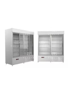   SCH-1-2/800 WESTA Csúszó üvegajtós hűtővitrin - 800 literes, 1300 x 570 x 1940 mm