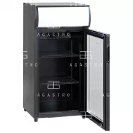   SC 81 BE Üvegajtós hűtővitrin (+25°C, 60% Rh) +0 ... +10 °C, hűtéstartománnyal, 460 x 460 x 950 mm, 0.12 kW