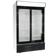   SD 1002 SLE Csúszó üvegajtós hűtővitrin +4 ... +10 °C, hűtéstartománnyal, 1130 x 700 x 2023 mm, 0.51 kW