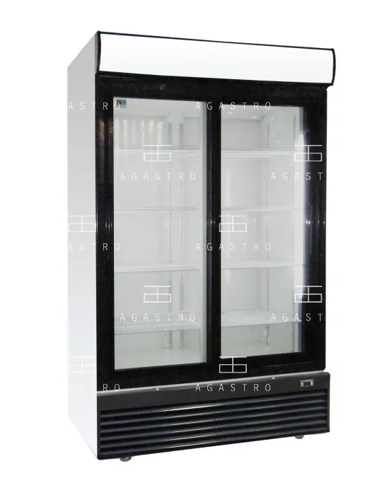 SD 1002 SLE Csúszó üvegajtós hűtővitrin +4 ... +10 °C, hűtéstartománnyal, 1130 x 700 x 2023 mm, 0.51 kW