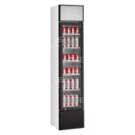   SD 217 E - Üvegajtós hűtővitrin  (+25°C, 60% Rh) 0 ... +10 °C hűtéstartománnyal, 390 x 475 x 1880 mm