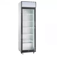   SD 420 Üvegajtós hűtővitrin - 386 literes,  (+25°C, 60% Rh) 0 ... +10 °C hűtéstartománnyal, 578 x 605 x 1980 mm