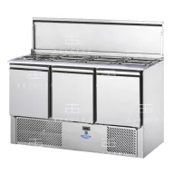   SL03EKO Salátahűtő 3 ajtóval GN 1/1 + 4 / +10 °C, 0.3 kW