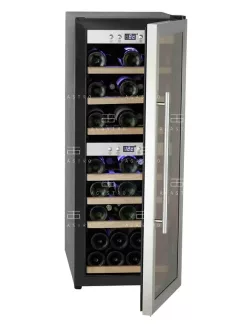   SW-38 Kétszekciós, kompresszoros borhűtő - 125 literes, (+25°C, 60% Rh) +5 ... +22 °C, 0.11 kW