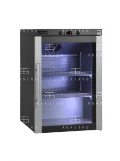   TC 160GDAN Üvegajtós hűtővitrin (+25°C, 60% Rh) +2 ... +12 °C, hűtéstartománnyal, 600 x 585 x 820 mm, 0.12 kW