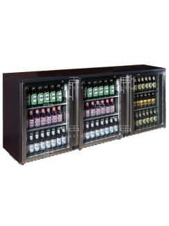   TC BB3GDR Három üvegajtós bárhűtő (+25°C, 60% Rh) +2 ... +12 °C