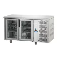   TF02MIDPV Üvegajtós hűtött munkaasztal GN 1/1 (+43°C, 65% Rh) 0...+10 °C, 0.513 kW