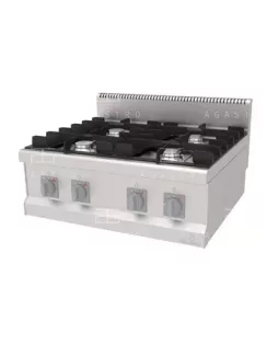 Asztali gázüzemű tűzhely - 4 égőfej, 48,2 kW