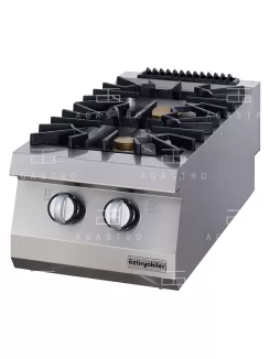 Asztali gázüzemű tűzhely - 2 égőfej, 10 kW