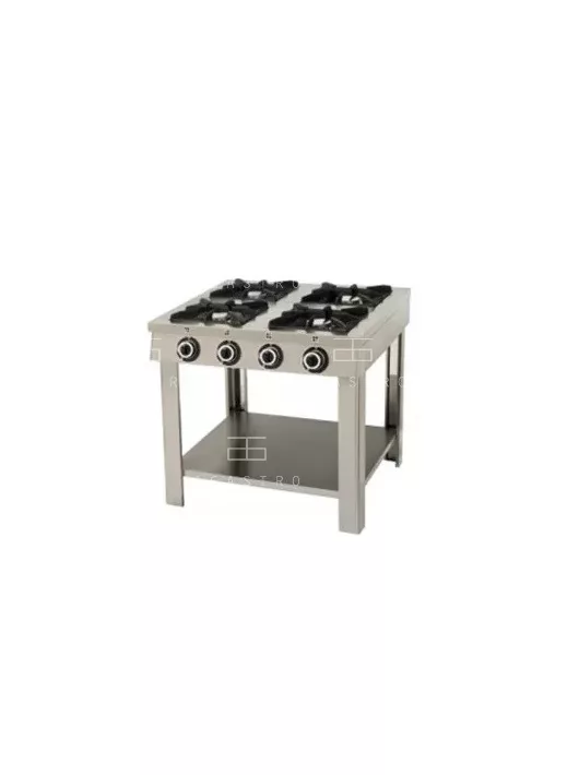 Álló gázüzemű tűzhely - 4 égő, 24 kW