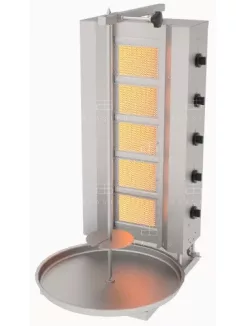 Gázüzemű gyros sütő - 5 égős