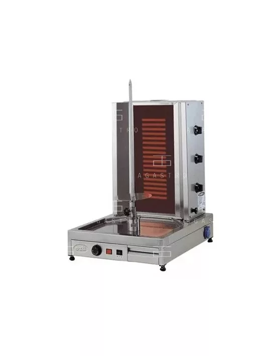 Elektromos gyros sütő - 3 fázis - 40 kg hús