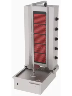Elektromos gyros sütő - 5 zónás - 100 kg hús