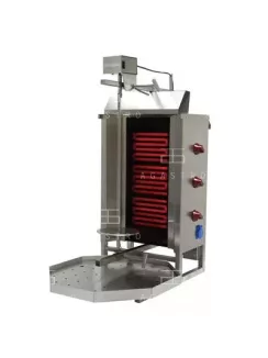 Elektromos gyros sütő - 3 fázis - 40 kg hús