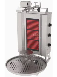 Elektromos gyros sütő - 3 fázis - 60 kg hús