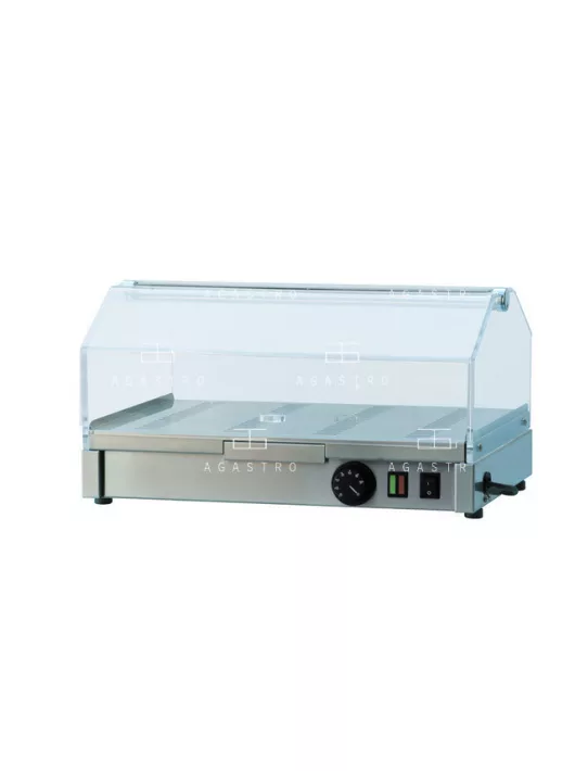 VEC 510 Fűtött bemutatóvitrin 30-60 °C, 0.4 kW, 1 szintes