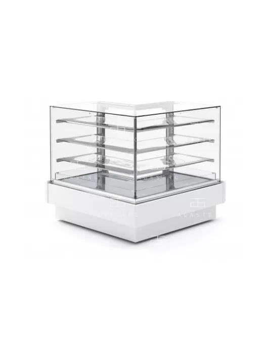 VERTIKA NZ-90 Süteményes pult beépített aggregáttal +5 ... +15 °C, hűtéstartománnyal, 5.3 m2 bemutatófelülettel