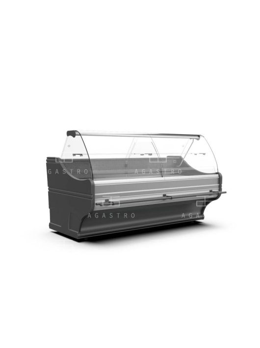 WCh-6/1B Wega 1040 W ZZ- Hajlított üvegű csemegepult - ventilációs, 0,7 m² bemutatófelülettel