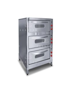 3 aknás statikus sütő - GN 2/1