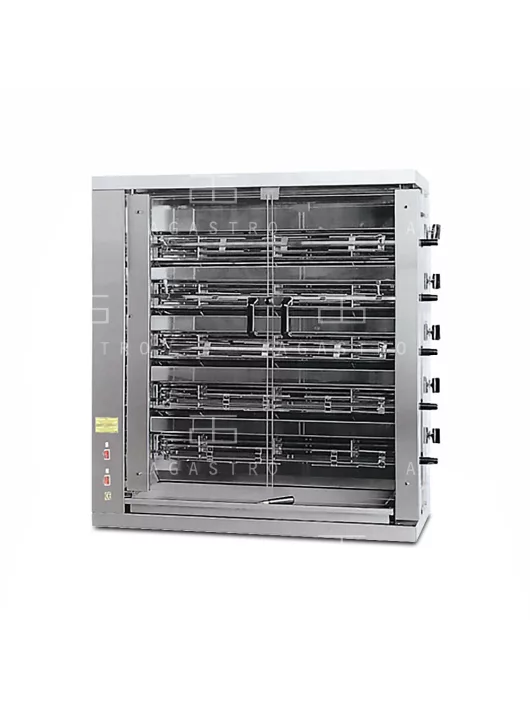 Elektromos grillcsirke sütő 5 nyárssal (30 db csirke)