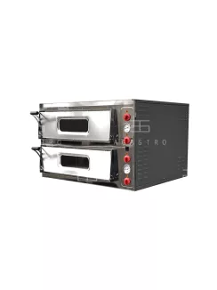 Kétaknás ipari elektromos pizzakemence 4+4-es 10 kW