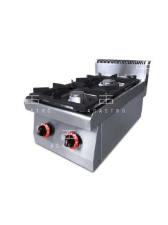    2 égős asztali ipari gázüzemű tűzhely, őrlánggal - 700Sr