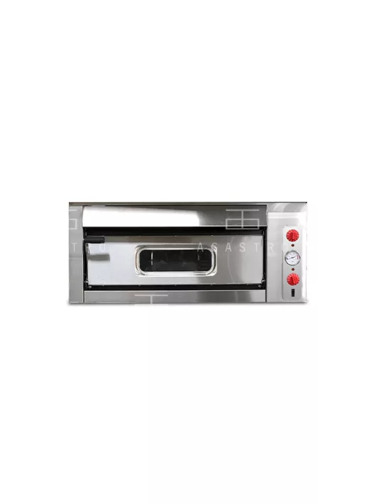 Egyaknás, körben teli samottos pizzakemence 6-os 7,5 kW Prémium