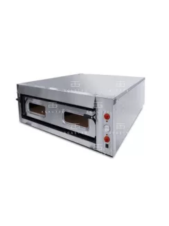   Széles, egyaknás, körben teli samottos pizzakemence XL6-os 7,5 kW PLUS