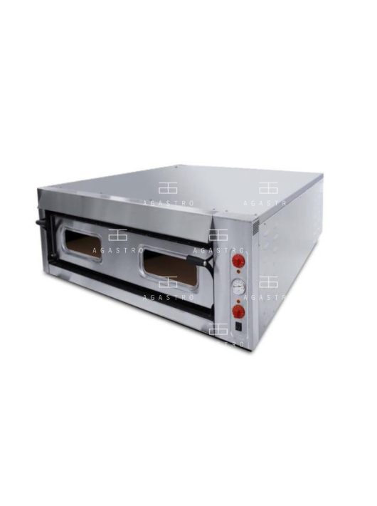 Széles, egyaknás, körben teli samottos pizzakemence XL6-os 7,5 kW PLUS