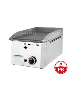 PB gázüzemű snack rostlap 4 kW -  sima - 33 cm széles