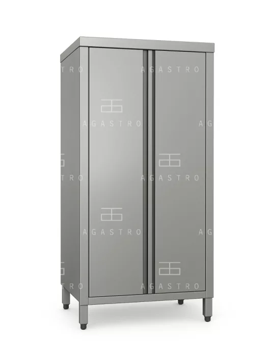 Rozsdamentes szekrény nyíló ajtóval - 1200x600x1800 mm