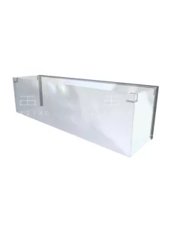   Pultra szerelhető felépítmény egyenes üveggel - 5 x GN1/1 