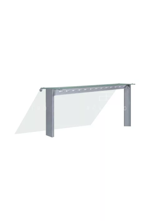 Pultra szerelhető egyenes üveges felépítmény - 4 x GN1/1