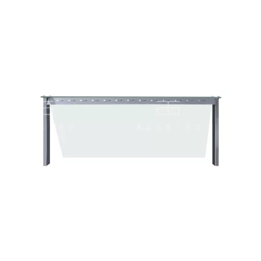 Pultra szerelhető egyenes üveges felépítmény - 4 x GN1/1