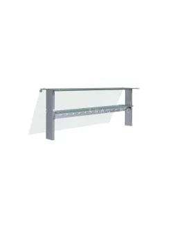   Pultra szerelhető felépítmény egyenes üveggel és köztes üvegpolccal - 3 x GN1/1