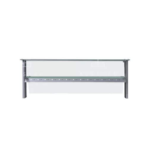 Pultra szerelhető felépítmény egyenes üveggel és köztes üvegpolccal - 4 x GN1/1