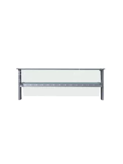   Pultra szerelhető felépítmény egyenes üveggel és köztes üvegpolccal - 5 x GN1/1