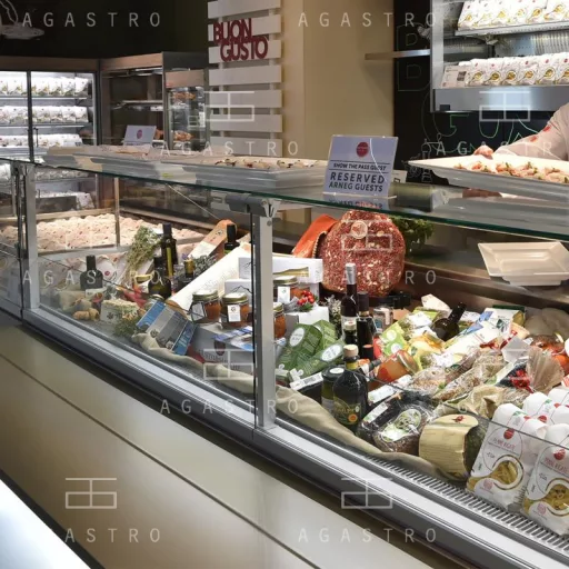 ZARA2 100 - Önkiszolgáló csemegepult beépített aggregáttal