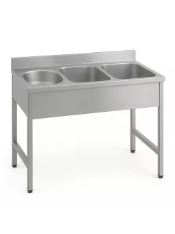 Kétmedencés mosogató kézmosóval