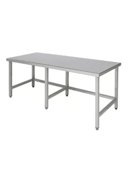 Rozsdamentes asztal 2100 mm szélességtől