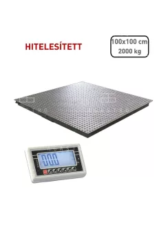 Hitelesített lapmérleg - 2000 kg