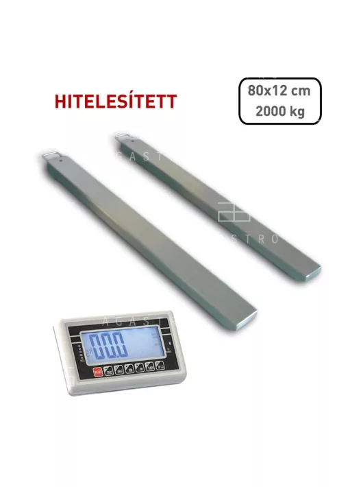 Hitelesített raklap mérleg
