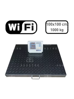 Raktári lapmérleg Wi-Fi kijelzővel - 1000 kg