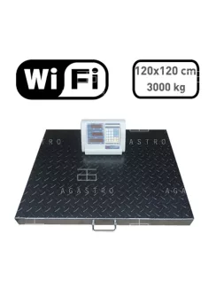 Raktári lapmérleg Wi-Fi kijelzővel - 3000 kg
