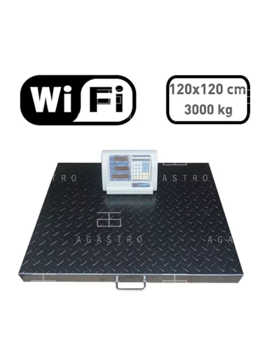 Raktári lapmérleg Wi-Fi kijelzővel - 3000 kg